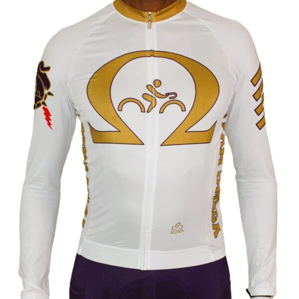 elite "winning white" long sleeve jersey